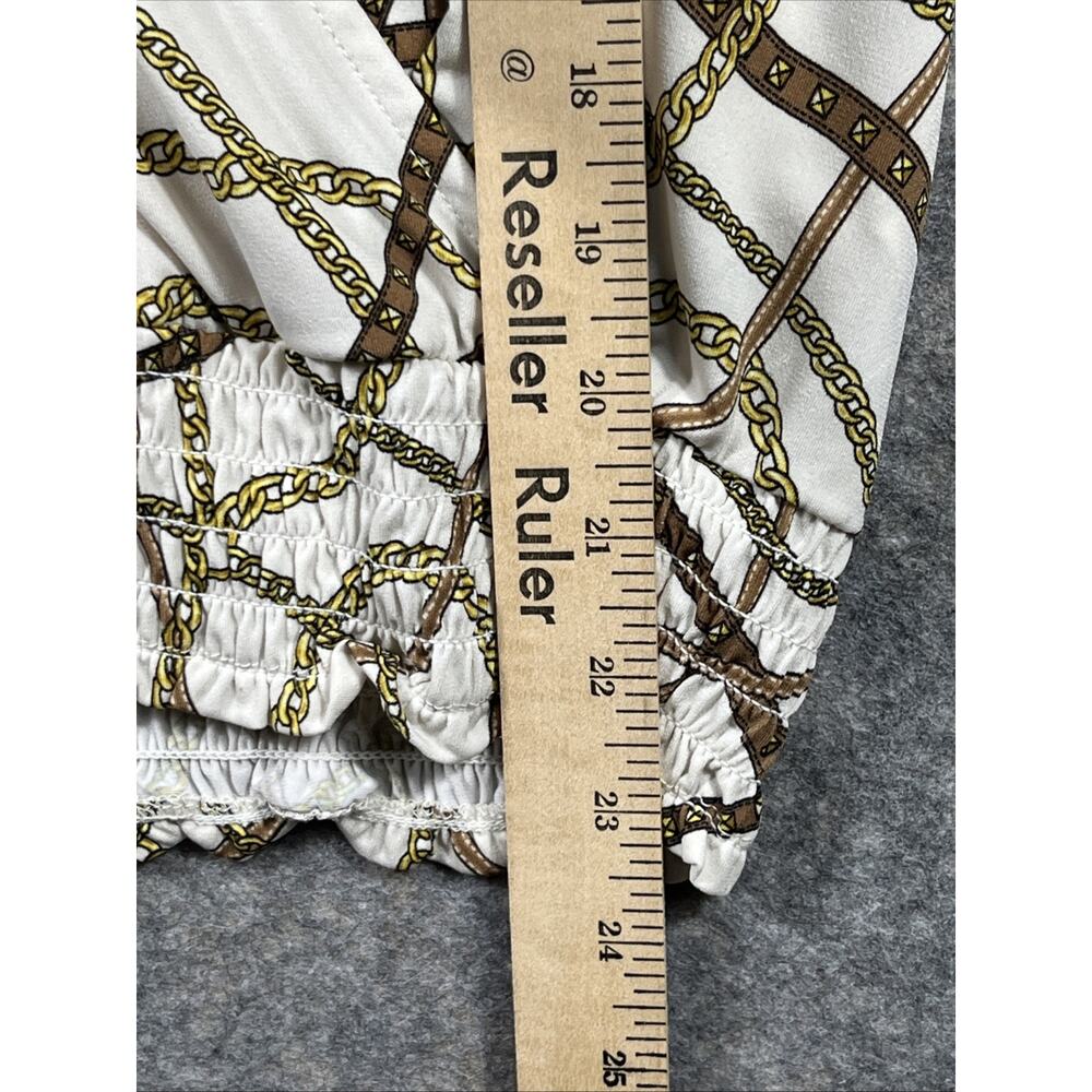 WOMEN'S MICHAEL‎ KORS ELASTIC WAIST CHAIN LINK TOP SIZE XL MSRP $88.00 - Picture 4 of 9